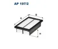 Vzduchov filtr FILTRON ‐ FI AP197/2