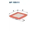 Vzduchov filtr FILTRON ‐ FI AP199/11