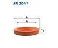Vzduchov filtr FILTRON ‐ FI AR204/1