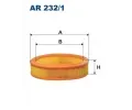 Vzduchov filtr FILTRON ‐ FI AR232/1