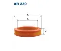 Vzduchový filtr FILTRON ‐ FI AR239 Vzduchový filtr FILTRON ‐ FI AR239