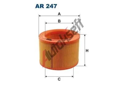 FILTRON Vzduchov filtr FI AR247, AR 247