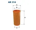 Vzduchov filtr FILTRON ‐ FI AR314