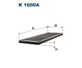 Filtr vzduchu v interiéru FILTRON ‐ FI K1000A Filtr vzduchu v interiéru FILTRON ‐ FI K1000A