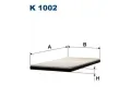 FILTRON Filtr - vzduch v interiru ‐ FI K1002