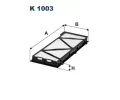 FILTRON Filtr - vzduch v interiru ‐ FI K1003