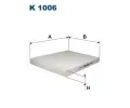 Filtr vzduchu v interiéru FILTRON ‐ FI K1006 Filtr vzduchu v interiéru FILTRON ‐ FI K1006