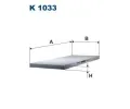Filtr vzduchu v interiéru FILTRON ‐ FI K1033 Filtr vzduchu v interiéru FILTRON ‐ FI K1033
