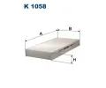 Filtr vzduchu v interiéru FILTRON ‐ FI K1058 Filtr vzduchu v interiéru FILTRON ‐ FI K1058