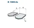 Filtr vzduchu v interiru FILTRON ‐ FI K1069-2x