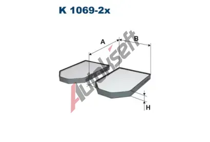 FILTRON Filtr - vzduch v interiru FI K1069-2X, K 1069-2x