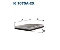 Filtr vzduchu v interiru FILTRON ‐ FI K1075A-2x