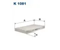 Filtr vzduchu v interiéru FILTRON ‐ FI K1081 Filtr vzduchu v interiéru FILTRON ‐ FI K1081