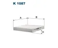 Filtr vzduchu v interiéru FILTRON ‐ FI K1087 Filtr vzduchu v interiéru FILTRON ‐ FI K1087