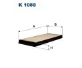 FILTRON Filtr - vzduch v interiru ‐ FI K1088