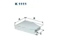 Filtr vzduchu v interiéru FILTRON ‐ FI K1111 Filtr vzduchu v interiéru FILTRON ‐ FI K1111