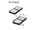 Filtr vzduchu v interiru FILTRON ‐ FI K1112-2x