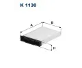 Filtr vzduchu v interiru FILTRON ‐ FI K1130