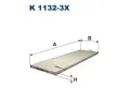 Filtr vzduchu v interiru FILTRON ‐ FI K1132-3x