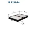 Filtr vzduchu v interiru FILTRON ‐ FI K1134-2x