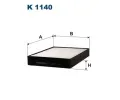 Filtr vzduchu v interiéru FILTRON ‐ FI K1140 Filtr vzduchu v interiéru FILTRON ‐ FI K1140