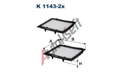 FILTRON Filtr - vzduch v interiru FI K1143-2X, K 1143-2x