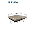 Filtr vzduchu v interiru FILTRON ‐ FI K1146A