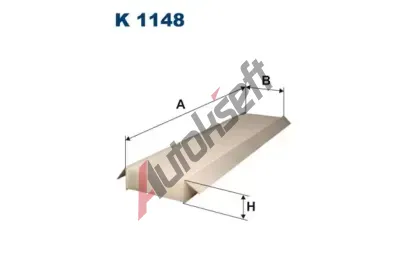 FILTRON Filtr - vzduch v interiru FI K1148, K 1148