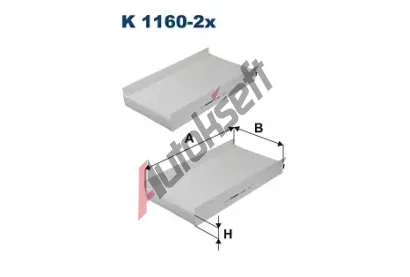 FILTRON Filtr - vzduch v interiru FI K1160-2X, K 1160-2x