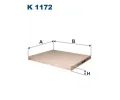 Filtr vzduchu v interiéru FILTRON ‐ FI K1172 Filtr vzduchu v interiéru FILTRON ‐ FI K1172