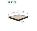 Filtr vzduchu v interiru FILTRON ‐ FI K1173