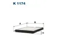 Filtr vzduchu v interiru FILTRON ‐ FI K1174