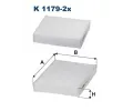 Filtr vzduchu v interiéru FILTRON ‐ FI K1179-2x Filtr vzduchu v interiéru FILTRON ‐ FI K1179-2x