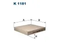 Filtr vzduchu v interiéru FILTRON ‐ FI K1181 Filtr vzduchu v interiéru FILTRON ‐ FI K1181