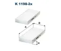Filtr vzduchu v interiéru FILTRON ‐ FI K1198-2x Filtr vzduchu v interiéru FILTRON ‐ FI K1198-2x