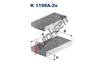 FILTRON Filtr vzduchu v interiru FI K1198A-2x, K 1198A-2x