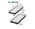Filtr vzduchu v interiru FILTRON ‐ FI K1203-2x