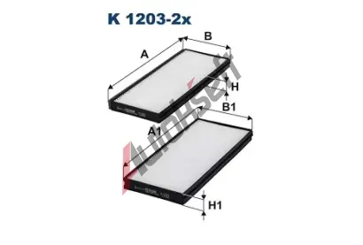 FILTRON Filtr - vzduch v interiru FI K1203-2X, K 1203-2x