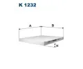 FILTRON Filtr - vzduch v interiru ‐ FI K1232