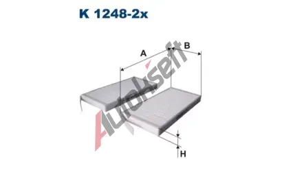FILTRON Filtr - vzduch v interiru FI K1248-2X, K 1248-2x