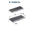 Filtr vzduchu v interiéru FILTRON ‐ FI K1248A-2x Filtr vzduchu v interiéru FILTRON ‐ FI K1248A-2x