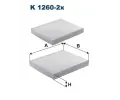 Filtr vzduchu v interiru FILTRON ‐ FI K1260-2x