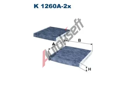 FILTRON Filtr vzduchu v interiru FI K 1260A-2x, FI K1260A-2X