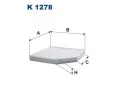 FILTRON Filtr - vzduch v interiru ‐ FI K1278