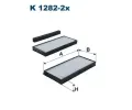 Filtr vzduchu v interiru FILTRON ‐ FI K1282-2x