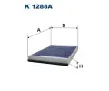 Filtr vzduchu v interiéru FILTRON ‐ FI K1288A Filtr vzduchu v interiéru FILTRON ‐ FI K1288A