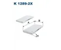Filtr vzduchu v interiru FILTRON ‐ FI K1289-2x