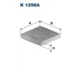 Filtr vzduchu v interiéru FILTRON ‐ FI K1298A Filtr vzduchu v interiéru FILTRON ‐ FI K1298A