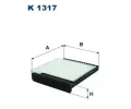 Filtr vzduchu v interiru FILTRON ‐ FI K1317