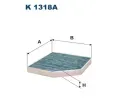 Filtr vzduchu v interiéru FILTRON ‐ FI K1318A Filtr vzduchu v interiéru FILTRON ‐ FI K1318A